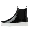 Lucero Black Patent Leather Chelsea Boots Ws