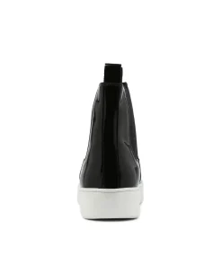 Lucero Black Patent Leather Chelsea Boots Ws