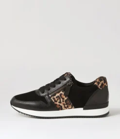 Madison Black Leather Sneakers