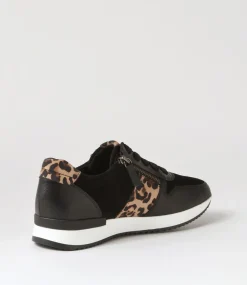 Madison Black Leather Sneakers
