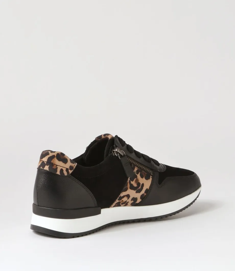 Madison Black Leather Sneakers