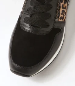 Madison Black Leather Sneakers
