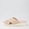Manal Nude Weave Slides