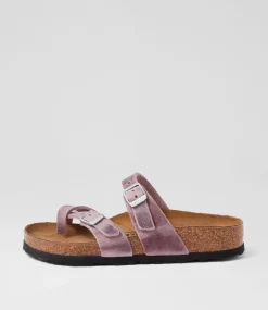Mayari Lavender Oiled Leather Slides