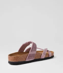 Mayari Lavender Oiled Leather Slides