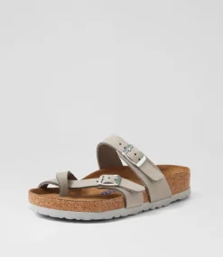 Mayari Sfb Dove Grey Nubuck Slides