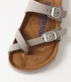 Mayari Sfb Dove Grey Nubuck Slides