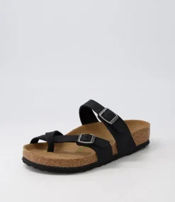 Mayari Vegan Black Burkibuc Slides