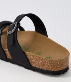 Mayari Vegan Black Burkibuc Slides