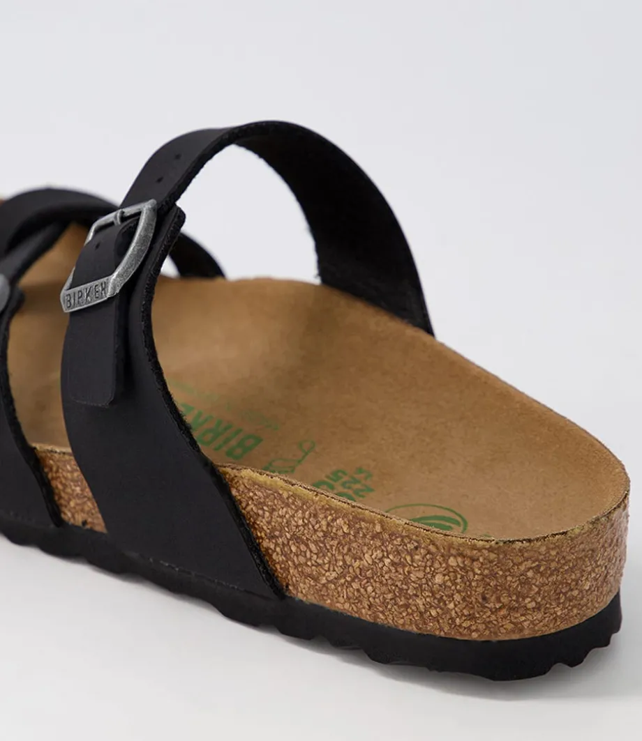 Mayari Vegan Black Burkibuc Slides