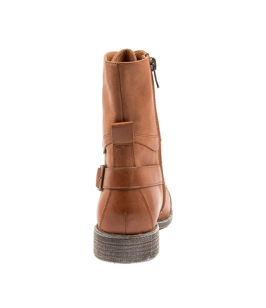 Mekhi Cognac Leather