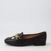 Mennat Black Leather Loafers