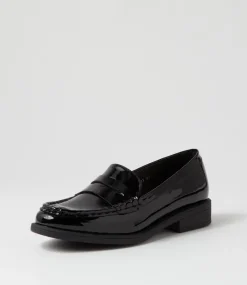 Messina Black Patent Leather Loafers