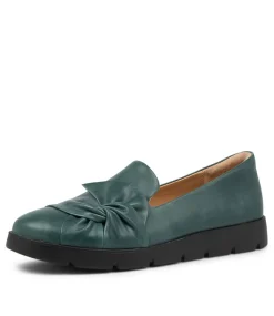 Miless W Emerald Leather Loafers