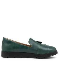 Miless W Emerald Leather Loafers