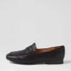 Milica Black Leather Loafers