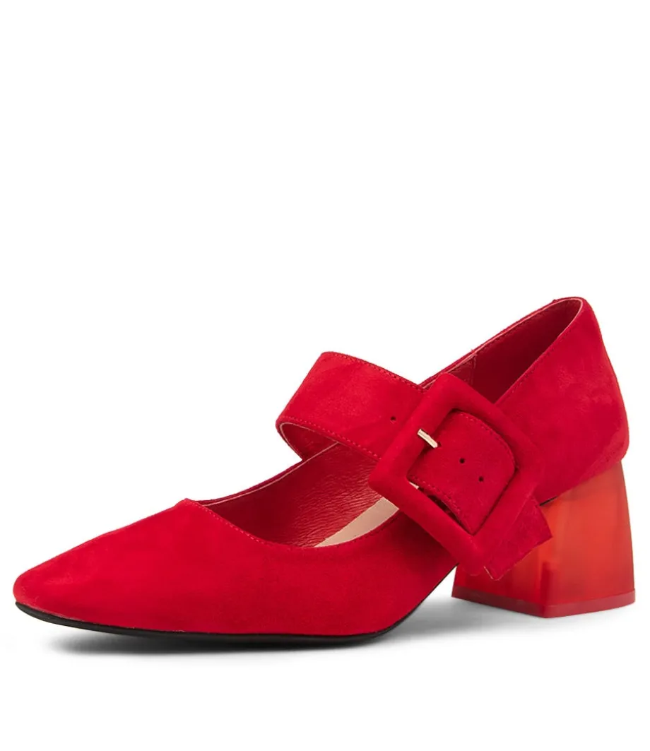 Milsom Red Suede Heels