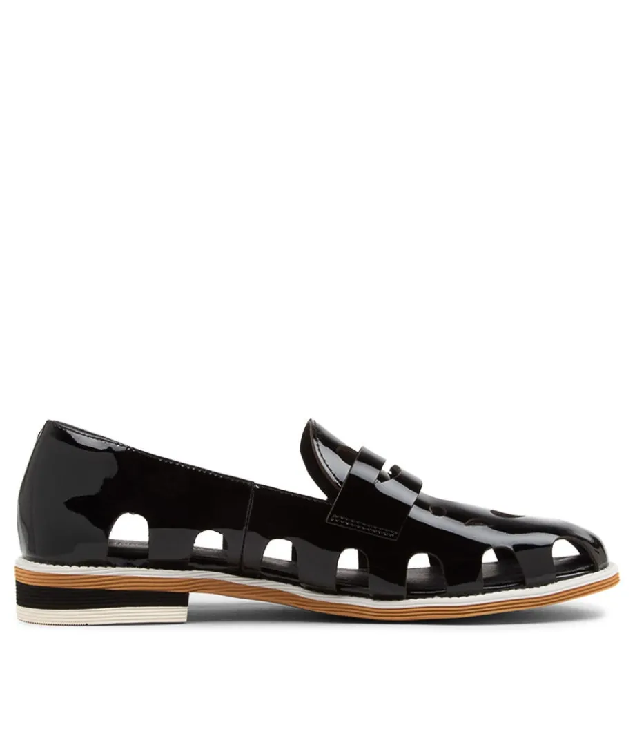 Nalwa Black Patent Leather Loafers