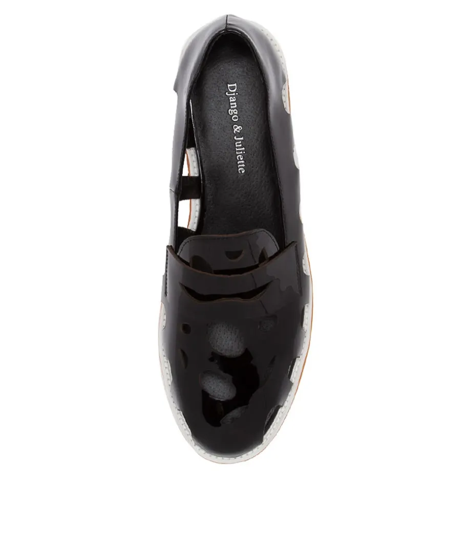 Nalwa Black Patent Leather Loafers