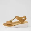 Navvon Xw Dark Tan Leather Sandals