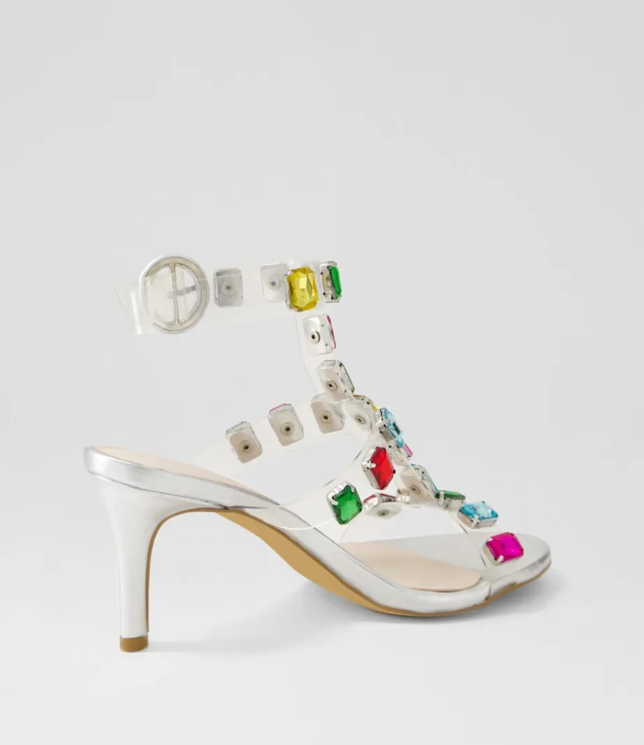 Niamah Silver Bright Multi Sandals