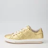 Nissy Gold Leather Sneakers