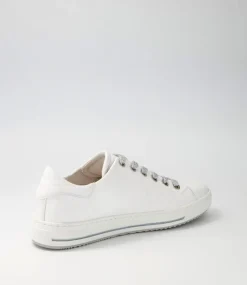 Nissy Weiss Silver Leather Sneakers