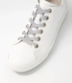 Nissy Weiss Silver Leather Sneakers