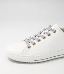 Nissy Weiss Silver Leather Sneakers
