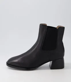 Noyce Black Leather Chelsea Boots