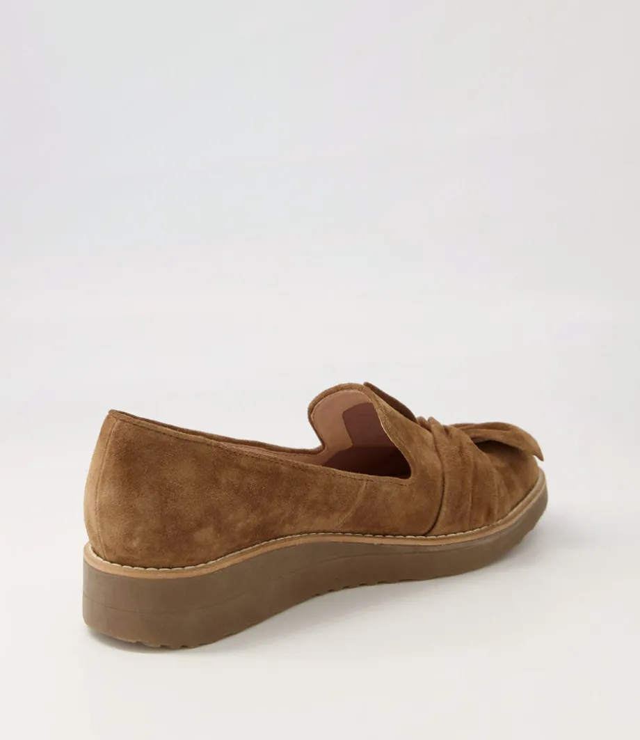 Oclem Light Choc Suede Loafers