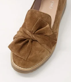 Oclem Light Choc Suede Loafers