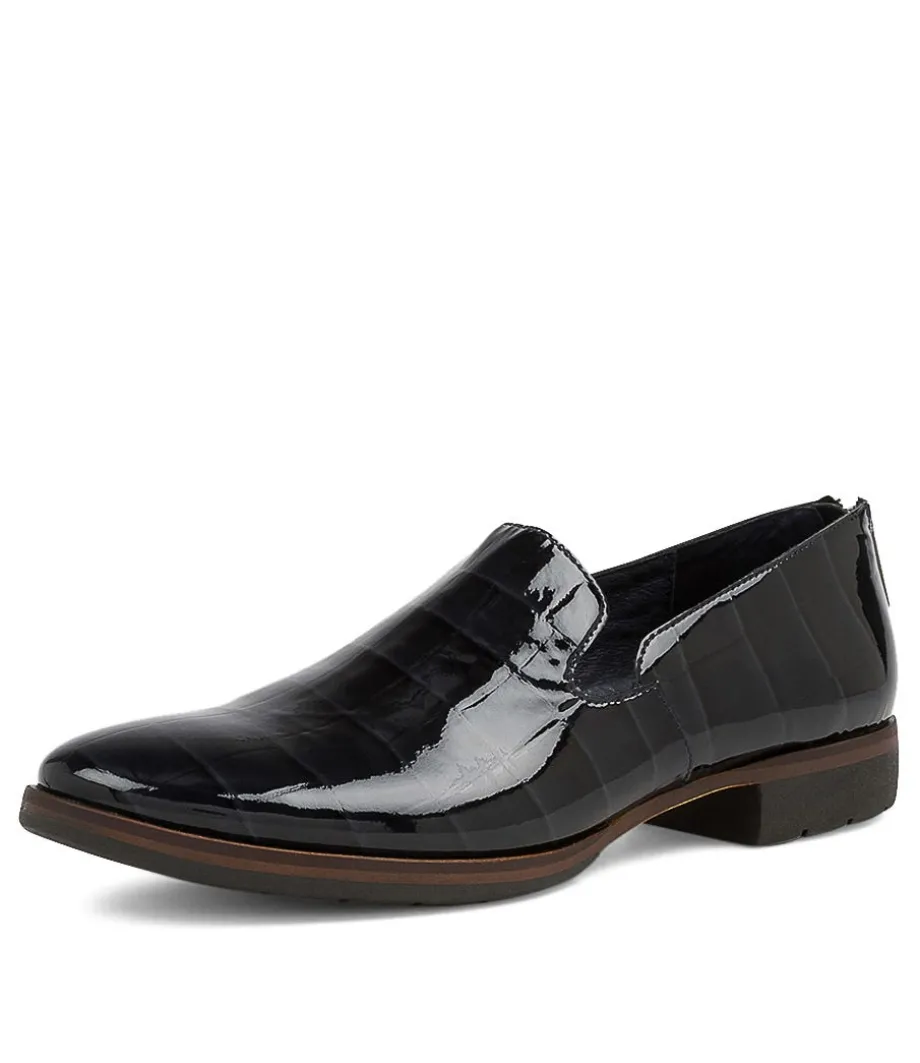 Odai Navy Patent Leather Loafers