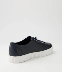 Ormey Navy White Leather Sneakers
