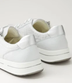 Osaka 1 Misty Grey Silver Leather Sneakers