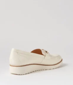 Ozama Ivory Patent Leather Loafers