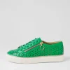 Pandoe Xf Bright Emerald Leather Sneakers