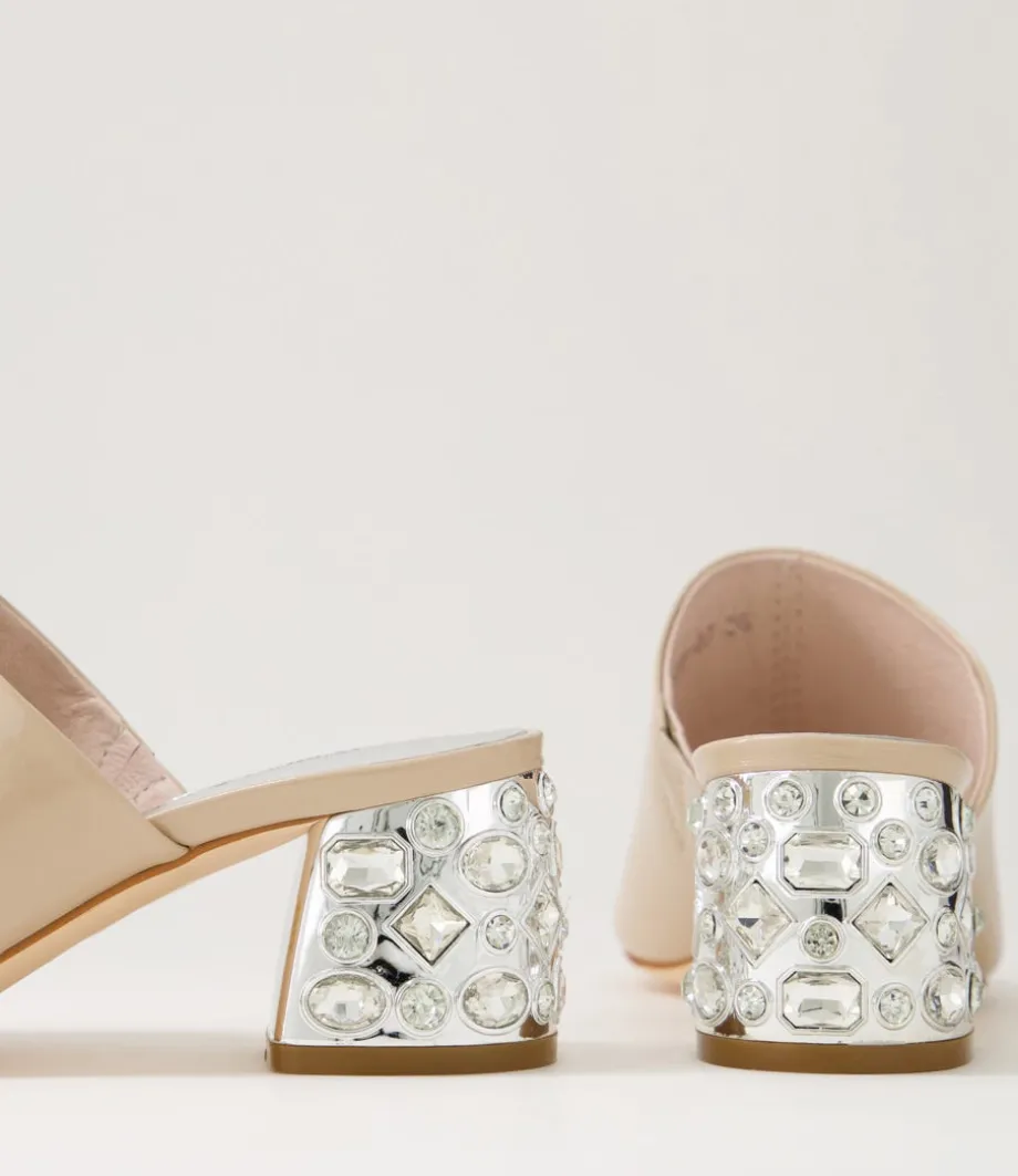 Pansie Cafe Patent Leather Mules