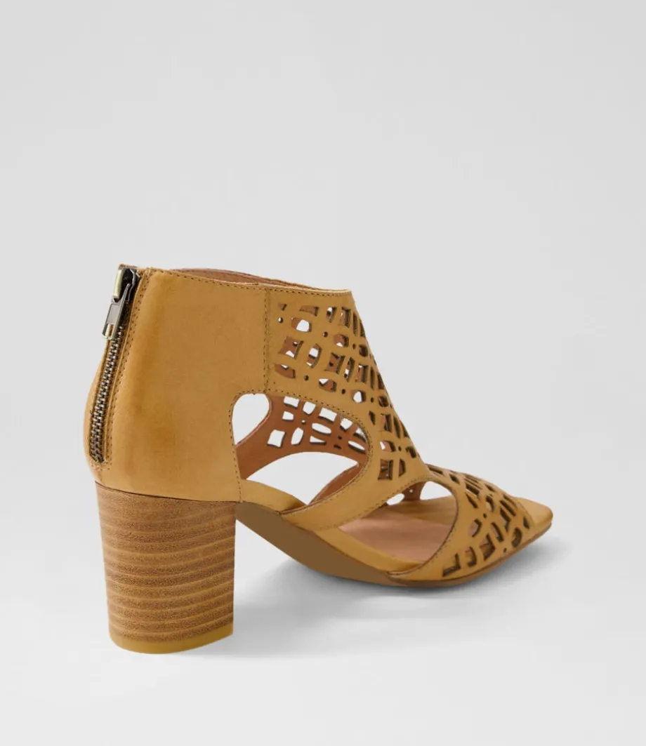 Panter Dark Tan Leather Sandals