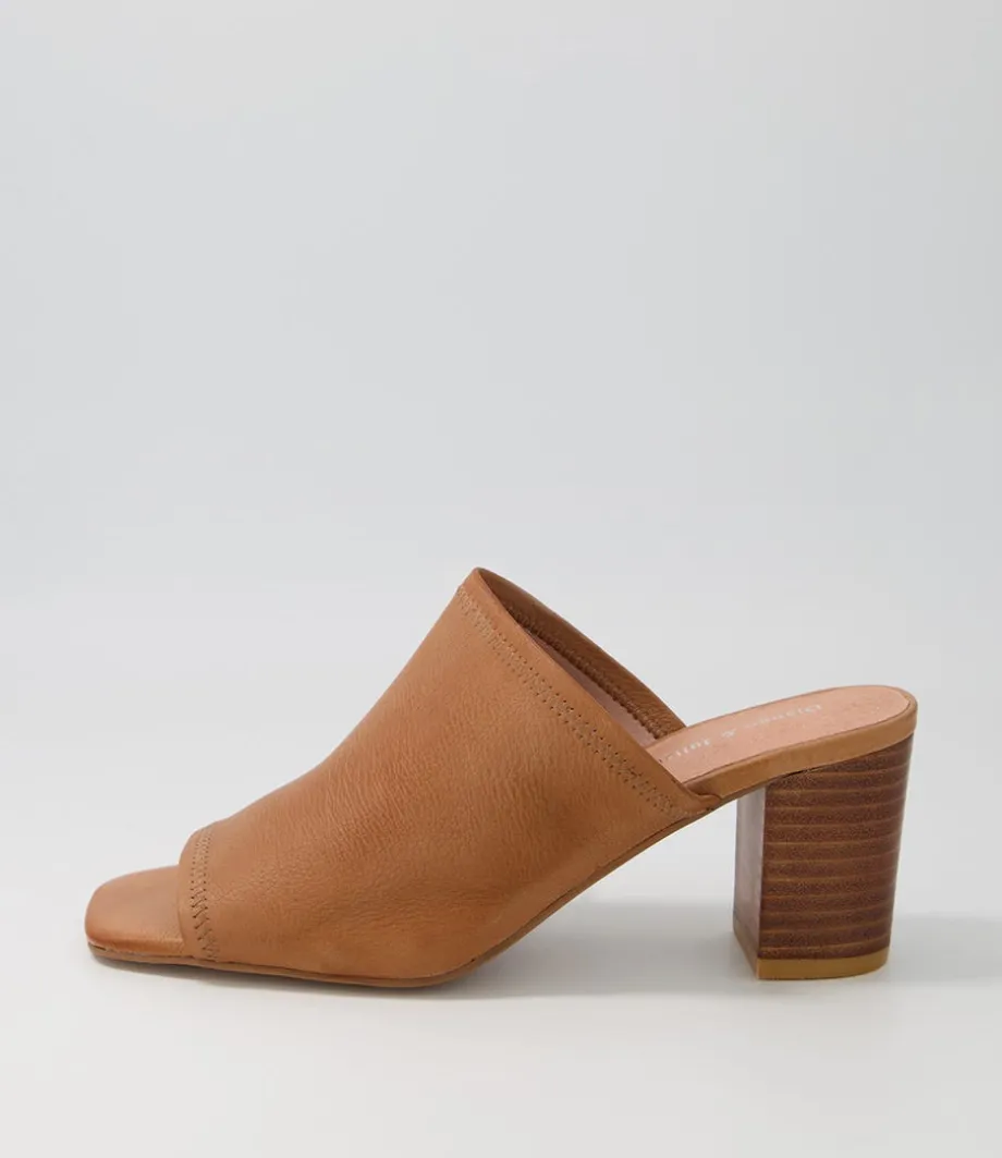 Pantry Tan Leather Mules