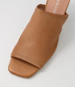 Pantry Tan Leather Mules
