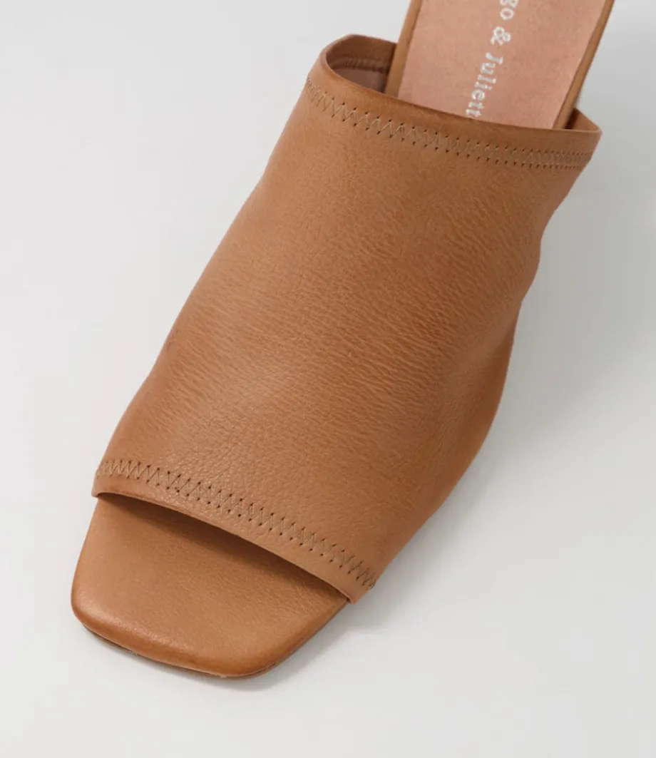 Pantry Tan Leather Mules