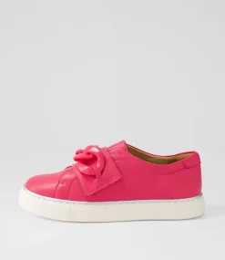Peeko Xf Bright Pink Leather Sneakers