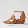 Pellie W Tan Leather Sandals