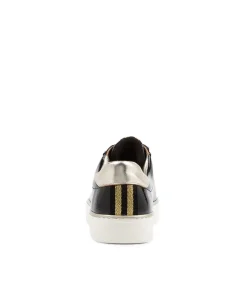 Penny Xf Black Gold Patent Leather Sneakers