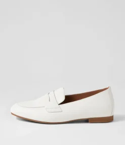 Phoebe Latte Leather Loafers