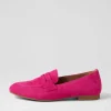 Phoebe Pink Suede Loafers