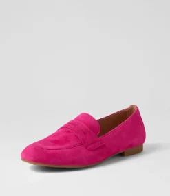 Phoebe Pink Suede Loafers