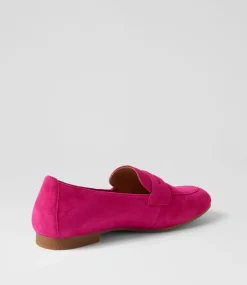 Phoebe Pink Suede Loafers