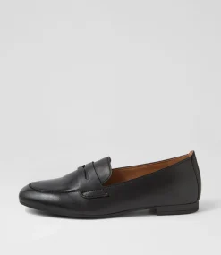 Phoebe Schwarz Leather Loafers